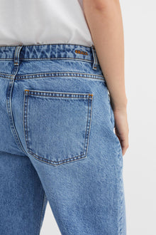 Taylor Cropped Jeans, Worn Mid Blue