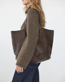 Full Grain Leather Bag, Brown