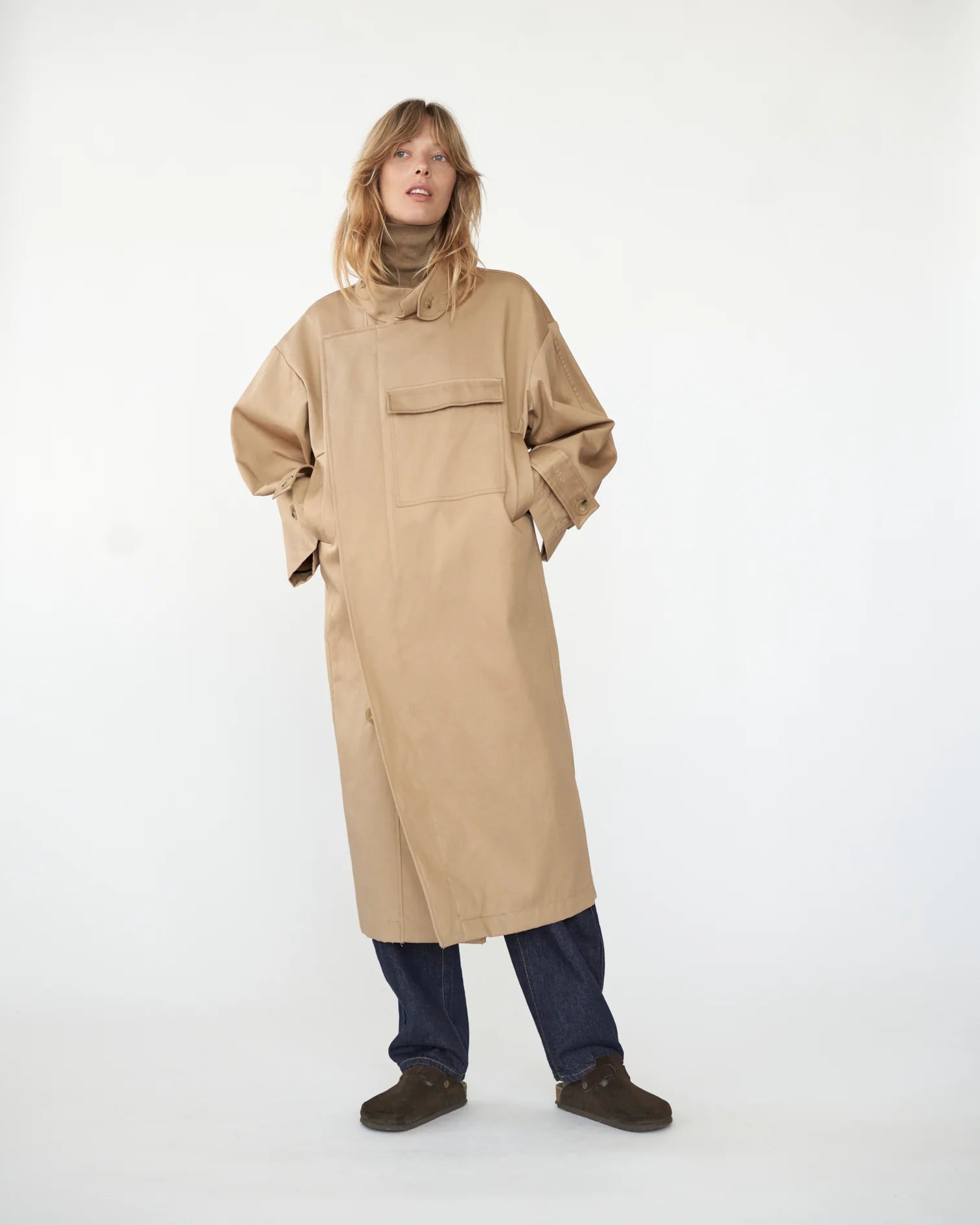 Water resistant Coat, Beige