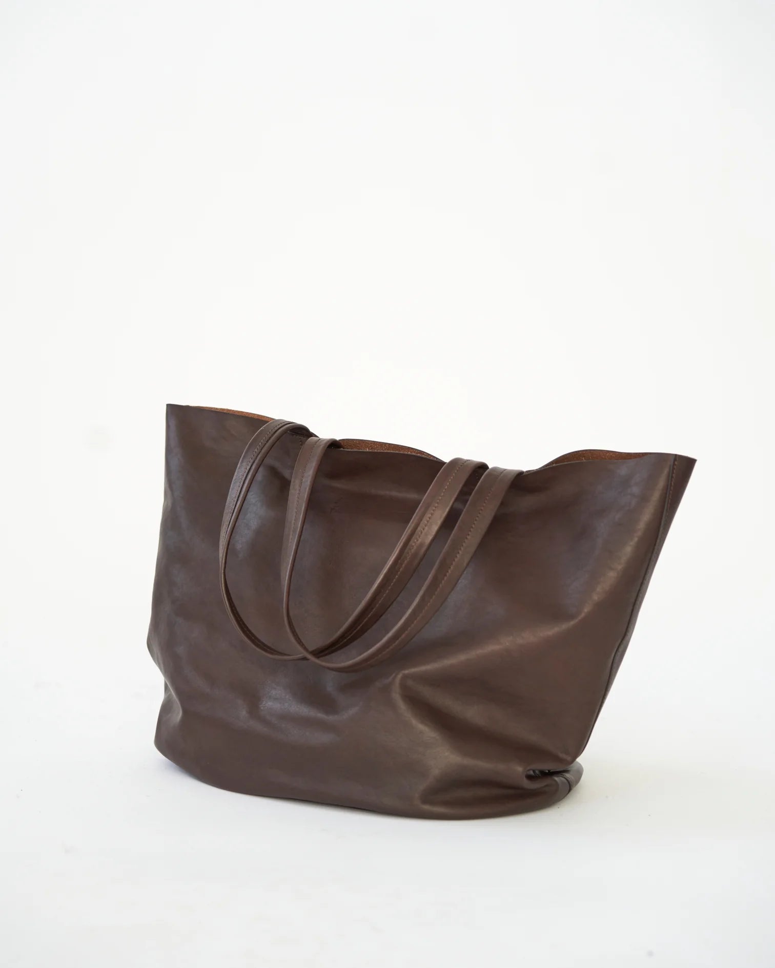 Full Grain Leather Bag, Brown