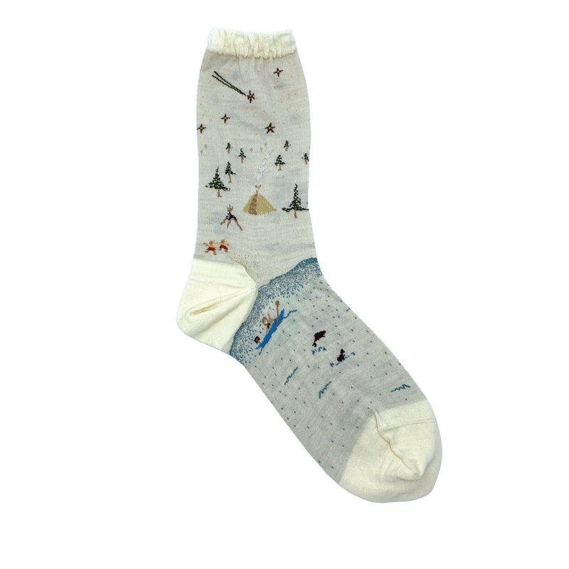 AM-792 Socks, Ivory