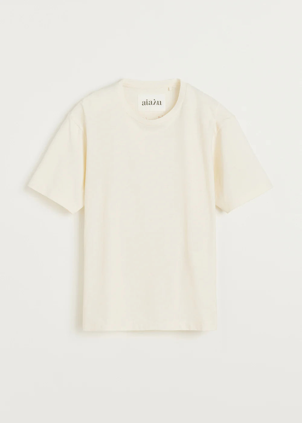 Aiayu circular state tee, Pure Ecru 25.1