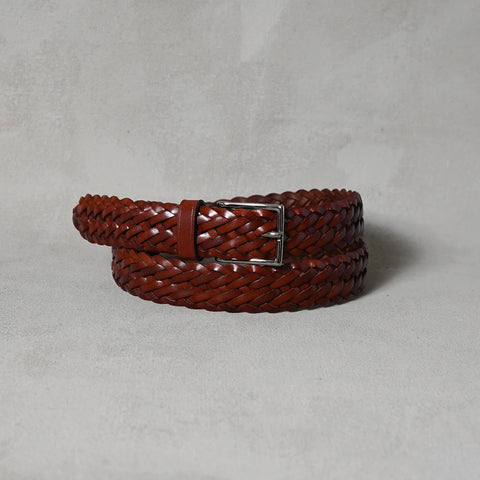 Braided Bælte, Cognac