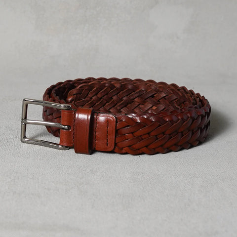 Braided Bælte, Cognac