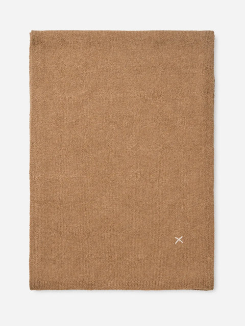 Cashmere Scarf, Dark Camel