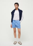 Casual Shorts Check, MIx Blue