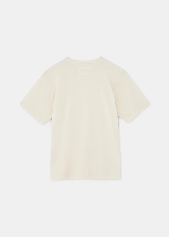 Classic circular tee, Pure Ecru