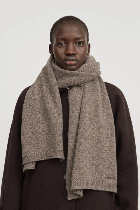 Cleo scarf, Brown mouliné