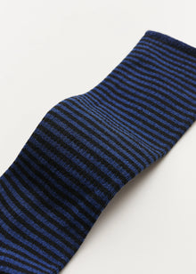 Cotton Stripe Socks, Mix Midnight Blue