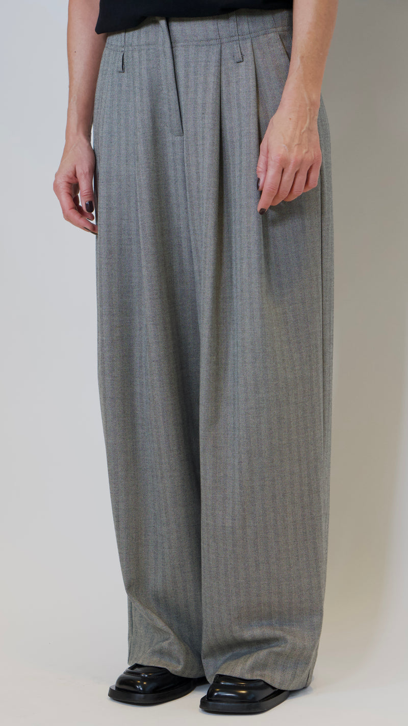 LouLou Pants, Herringbone Grey