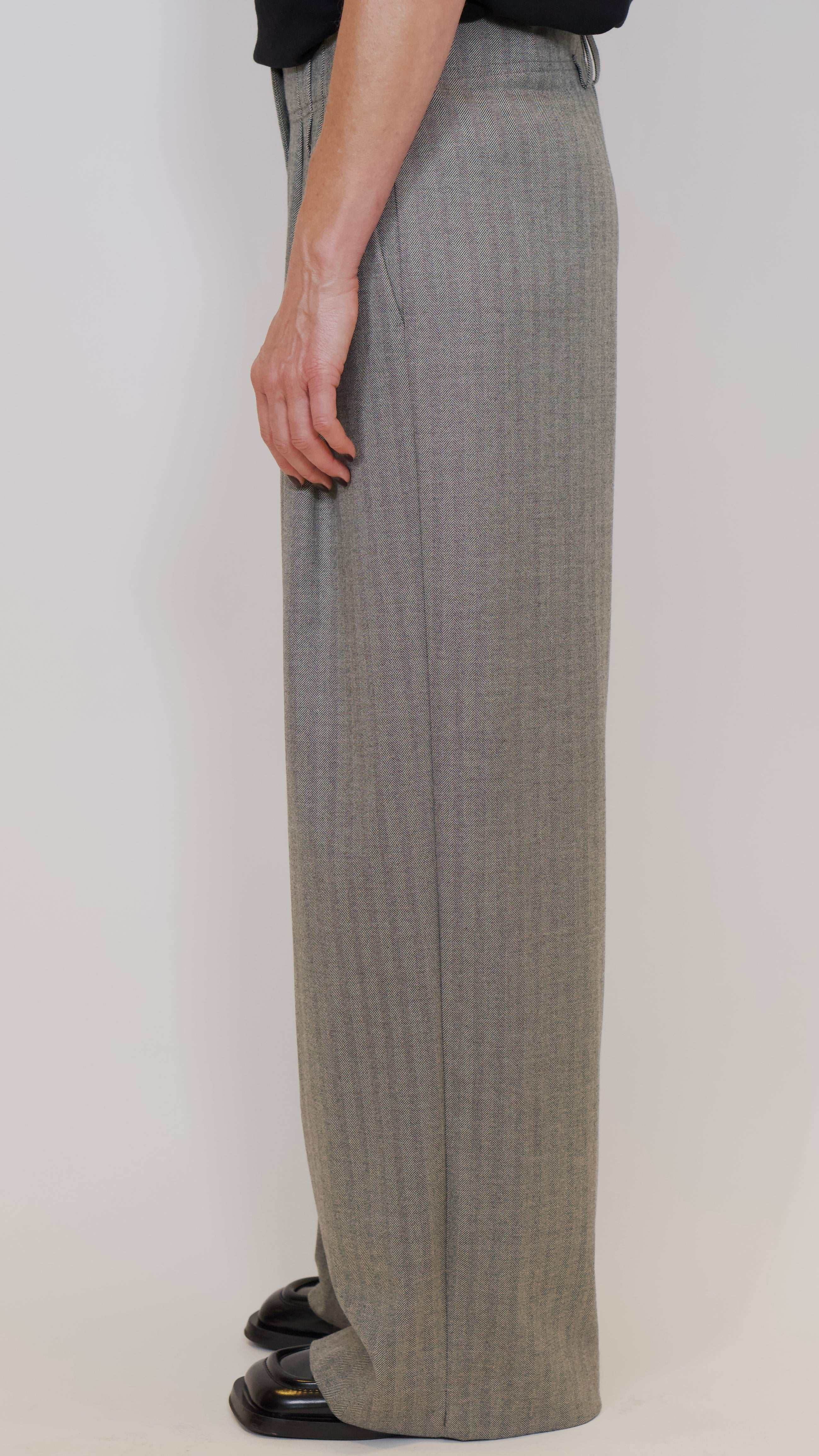 LouLou Pants, Herringbone Grey