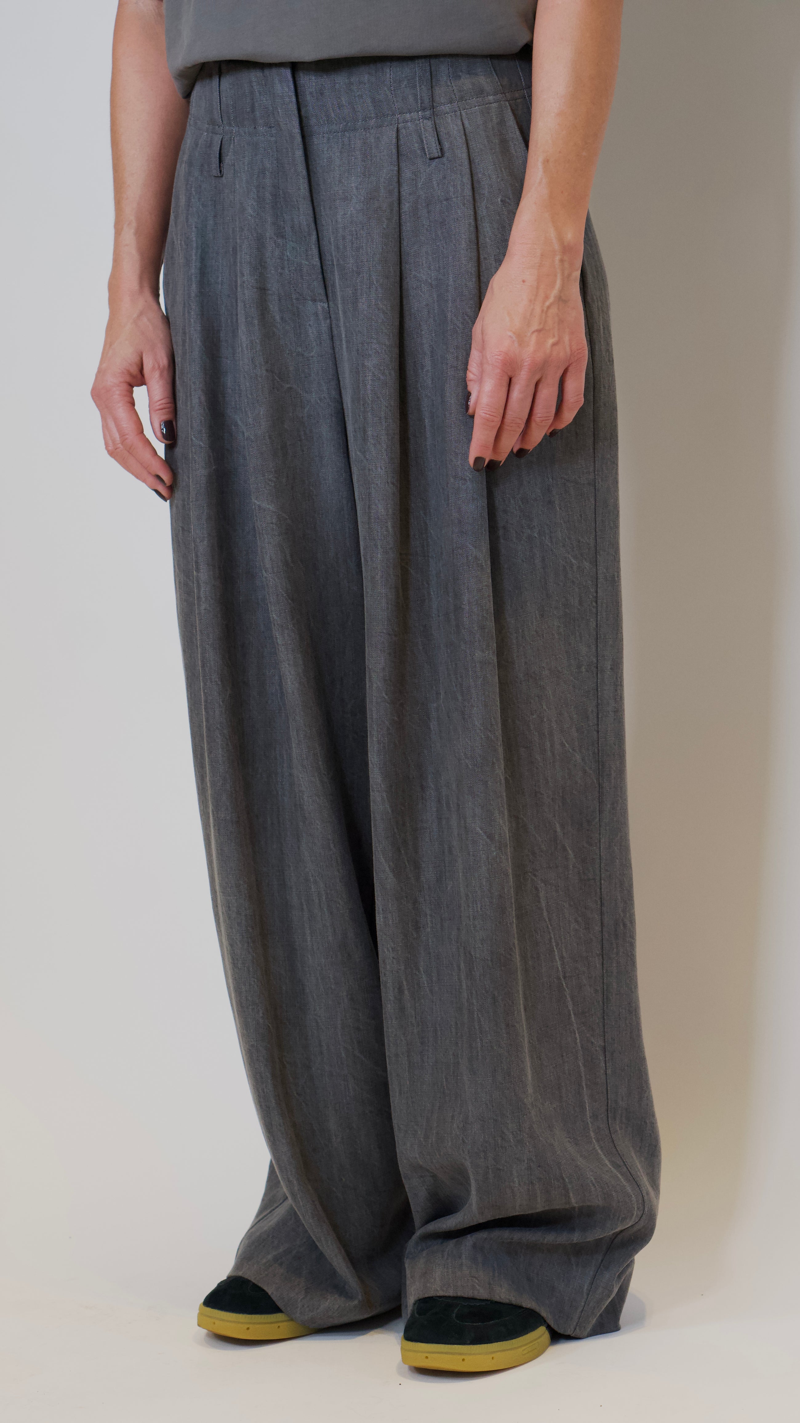 LouLou Pants, Grey Denim