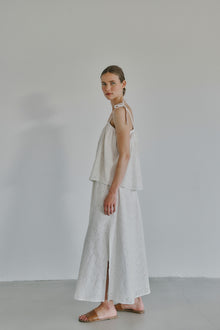 Emanuela Long Skirt, White