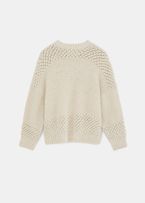 Daniela wool sweater, Pure Ecru