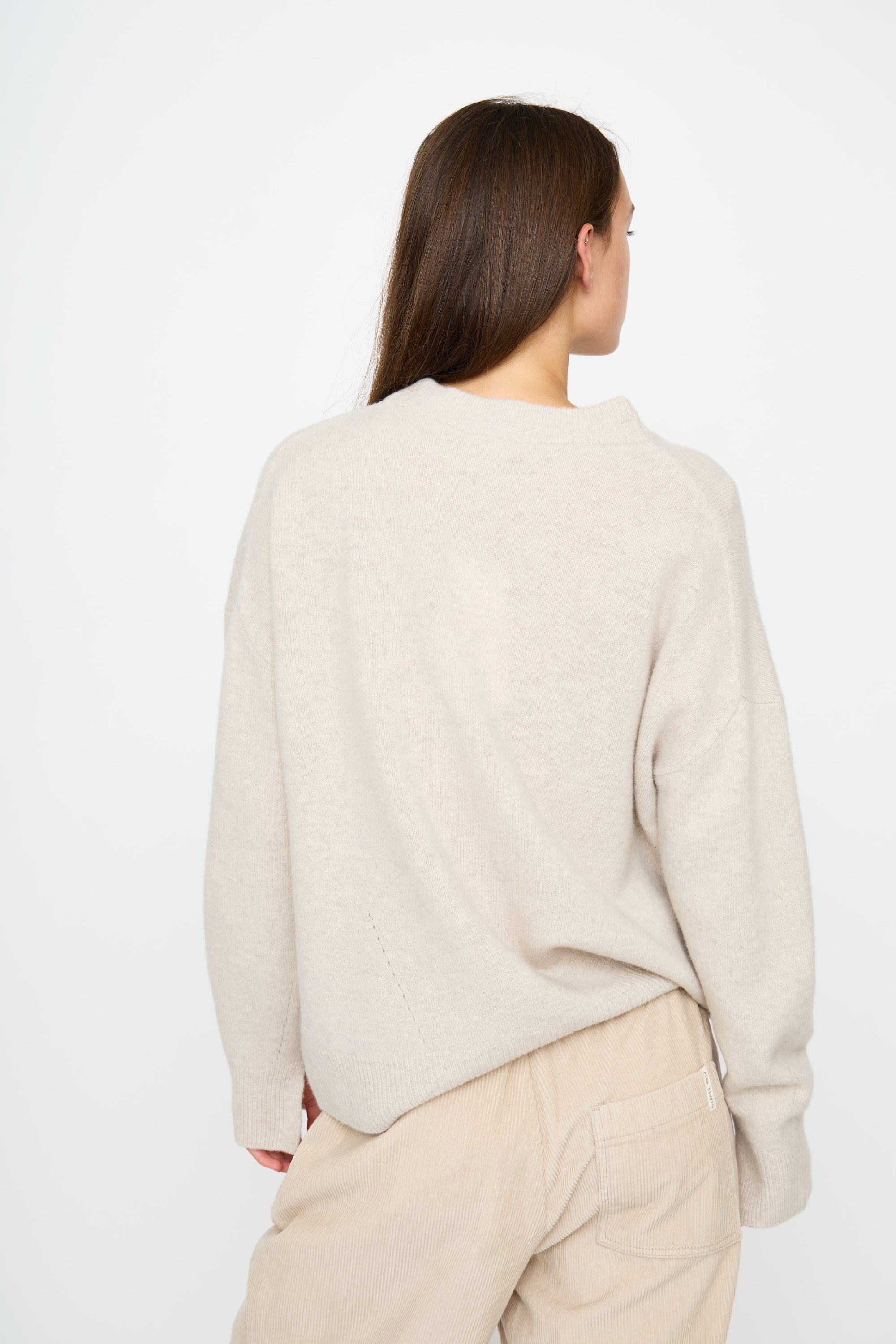 Cleo O-neck Knit, Nacreous Clouds Mélange