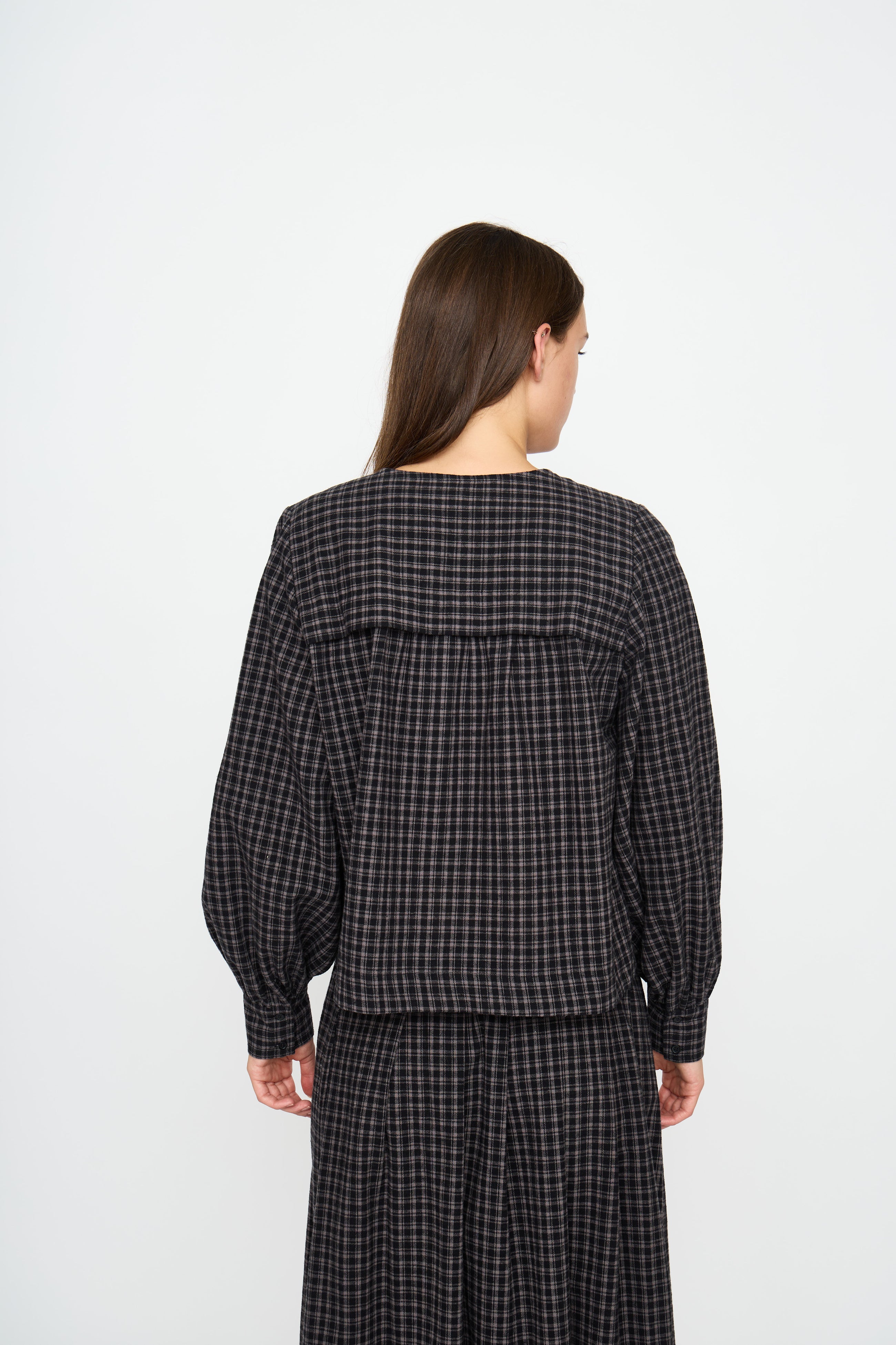 Valdis Blouse, Black Check