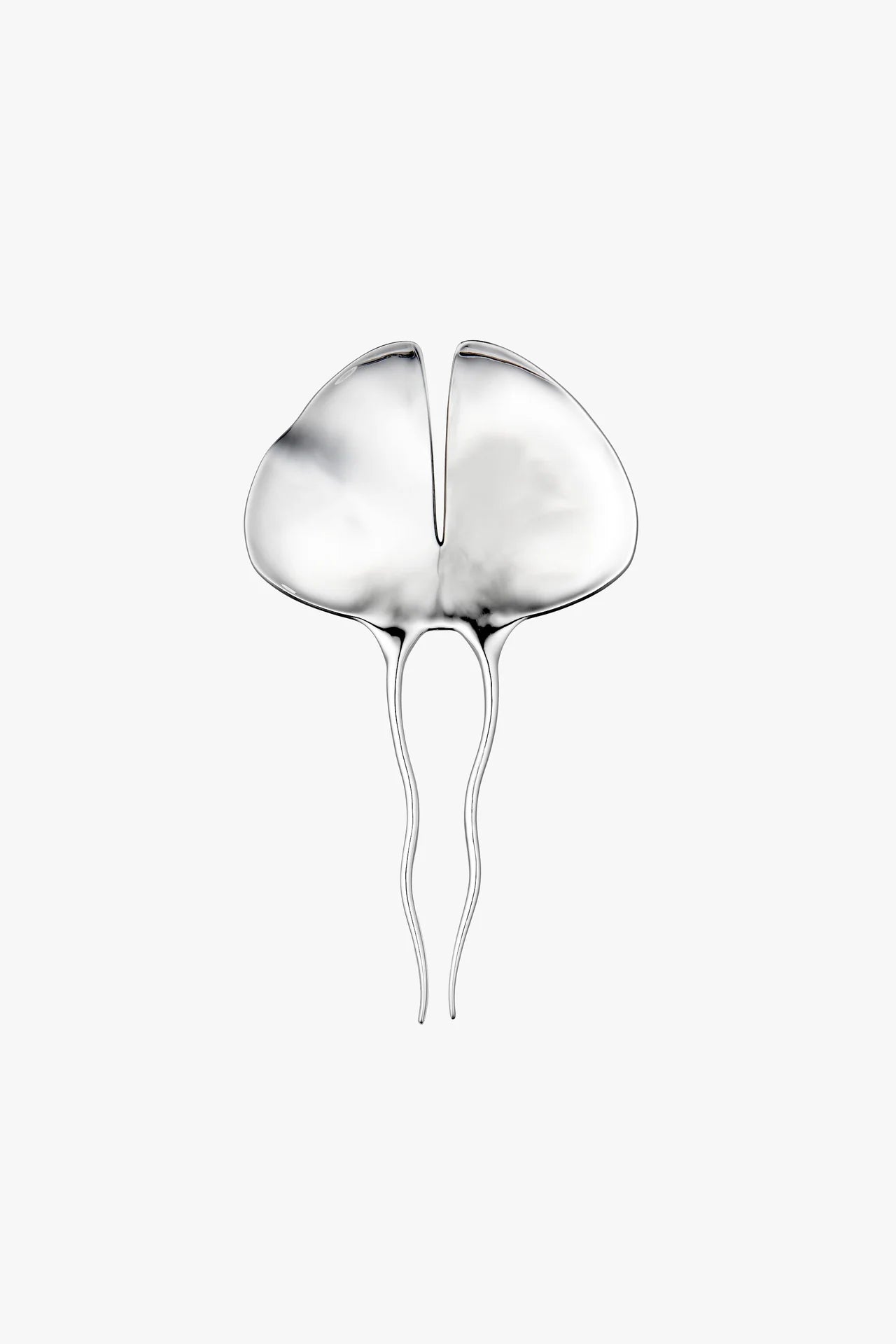 Floris Hairpin, Sterling Silver