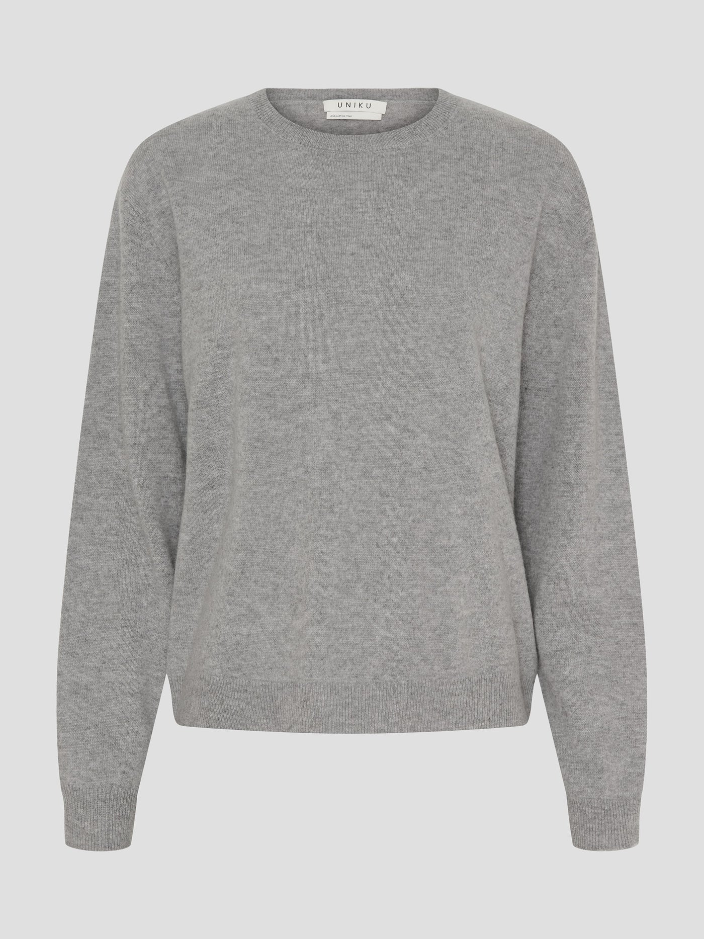 Hailey Cashmere Jumper, Light Grey Melange