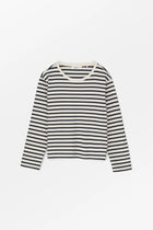 Loui oversized blouse, Dark Navy/White stripe