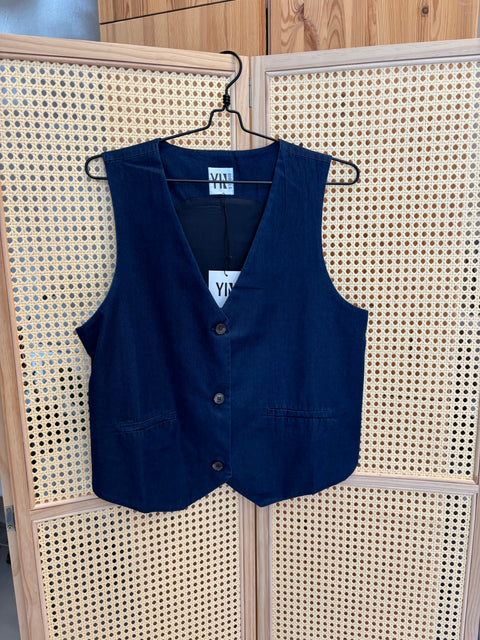 Lucca Vest, Denim