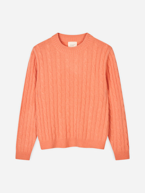 Premium Classic Cableknit, Peach