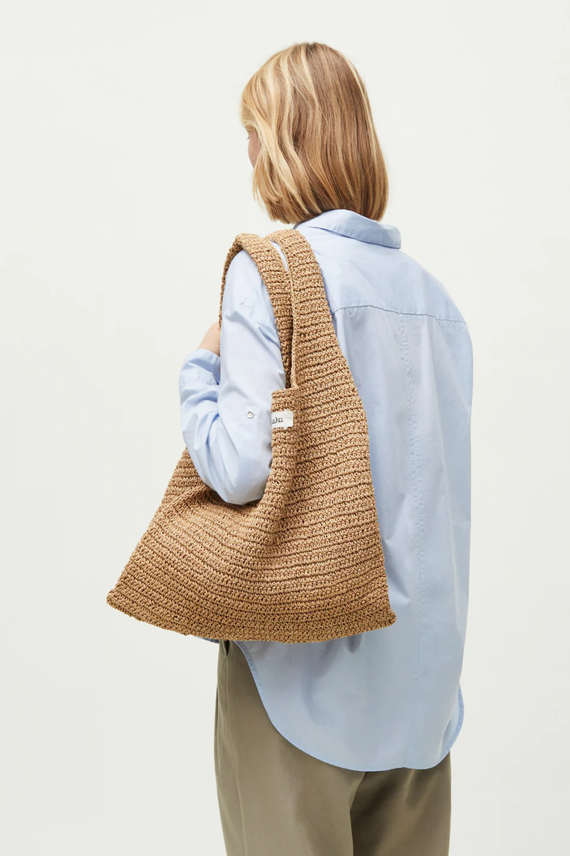 Sophia straw bag medium, Pure Natural