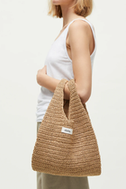 Sophia straw bag small, Pure Natural