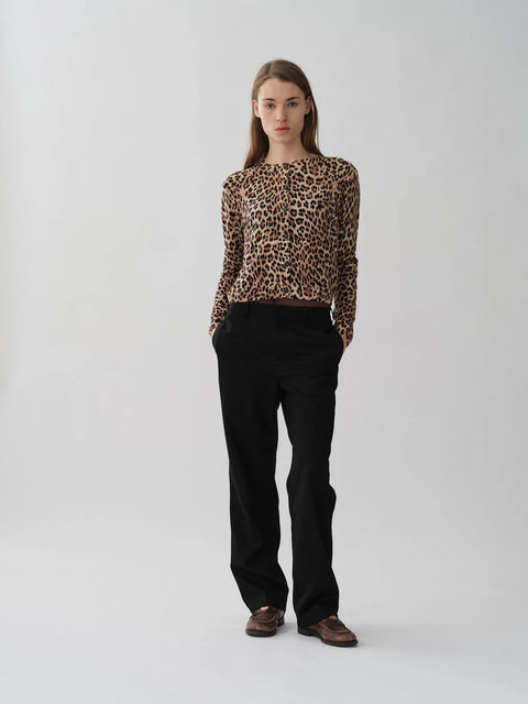 Womens o-cardigan, Leopard