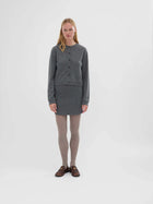 Women's O-Cardigan, Heather Grey