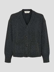 Vigga Cardigan, Dark Grey Melange