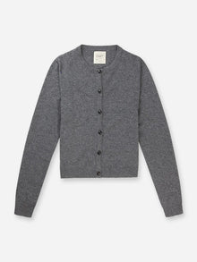 Women's O-Cardigan, Heather Grey