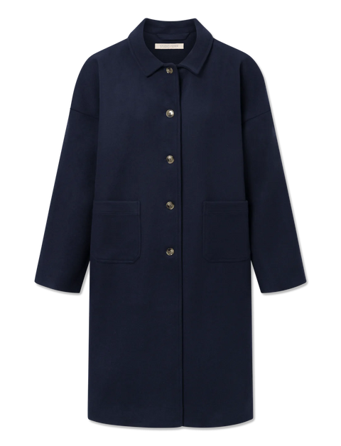 Felix wool coat, Navy