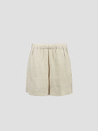 Vega Linen Shorts, Nature