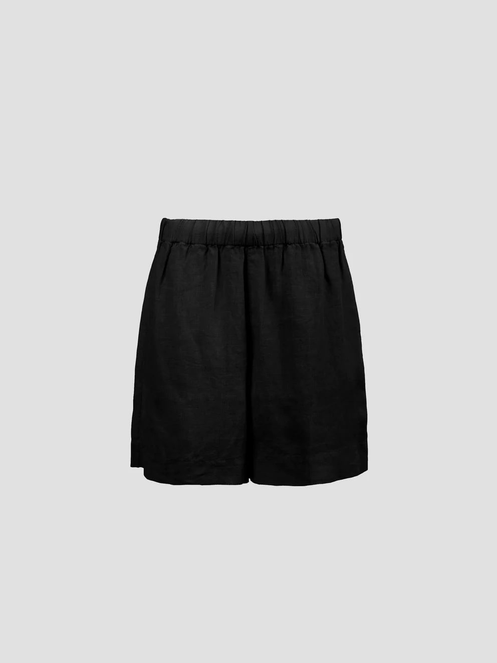 Vega Linen Shorts, Black