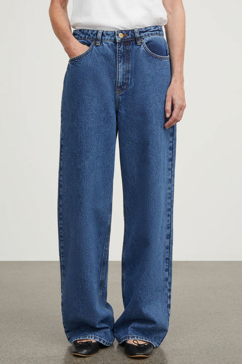 Willow Wide leg jeans, Mid blue denim