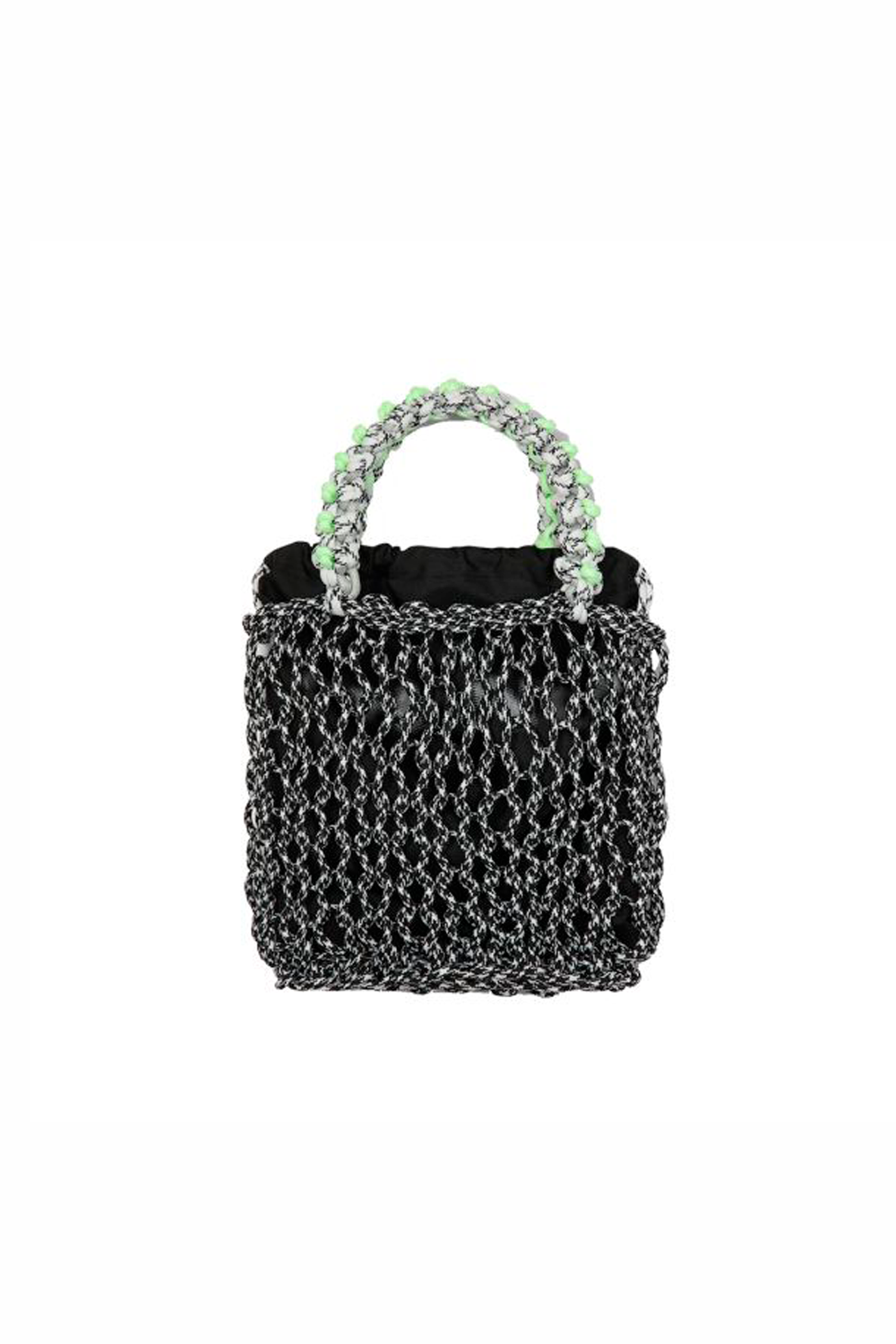 Daisy Mesh Bag, Monochrome/Glow Daisy