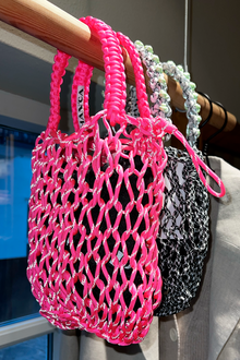 Mesh Bag Small, Pink Reflective