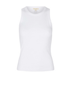 Blossom Racerback Rib Tank, White